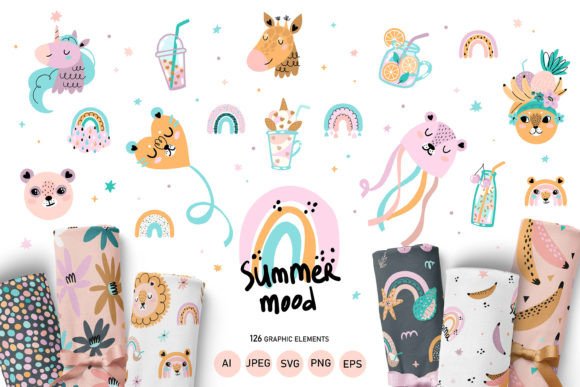 Download Summer Vibes Baby Illustration - Premium Bundle